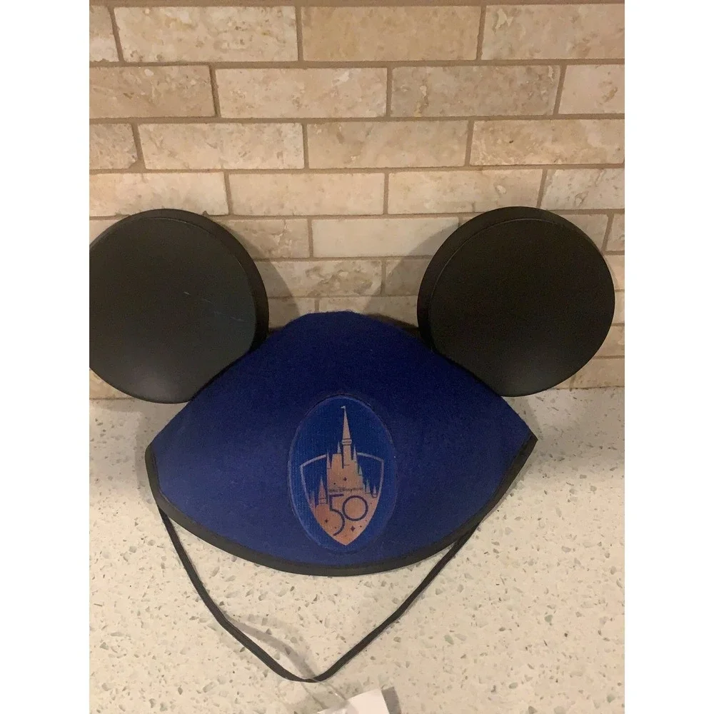 NEW! Walt Disney World 50th Anniversary Cast Exclusive Mickey Mouse Ears Hat  bk